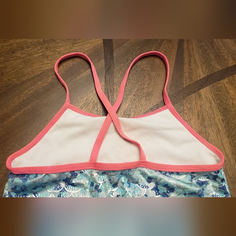 Limited Too Swimwear with Ruffle Trim - Blue and Pink Size 6x - Picture 6 of 13